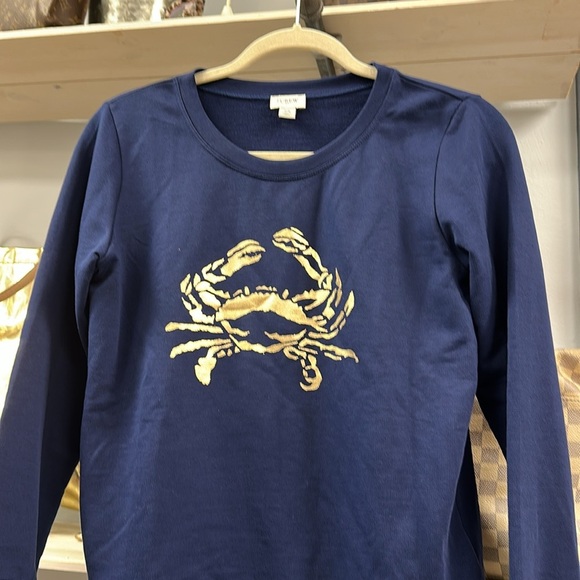 J.Crew Factory Women's Logo Crab Sweatshirt Size XS - Picture 4 of 6